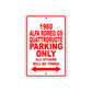 1960 Alfa Romeo GS Quattroruote Parking Only All Others Will Be Towed Sea Ocean Beach Lake Boat Aluminum Metal Sign Plate