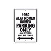 1960 Alfa Romeo Romeo Parking Only All Others Will Be Towed Sea Ocean Beach Lake Boat Aluminum Metal Sign Plate