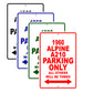1960 Alpine A210 Parking Only All Others Will Be Towed Sea Ocean Beach Lake Boat Aluminum Metal Sign Plate