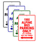 1960 Alpine M65 Parking Only All Others Will Be Towed Sea Ocean Beach Lake Boat Aluminum Metal Sign Plate