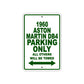 1960 Aston Martin DB4 Parking Only All Others Will Be Towed Sea Ocean Beach Lake Boat Aluminum Metal Sign Plate