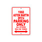 1960 Aston Martin DP214 Parking Only All Others Will Be Towed Sea Ocean Beach Lake Boat Aluminum Metal Sign Plate