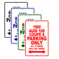 1960 Audi 100 Coupe S Parking Only All Others Will Be Towed Sea Ocean Beach Lake Boat Aluminum Metal Sign Plate
