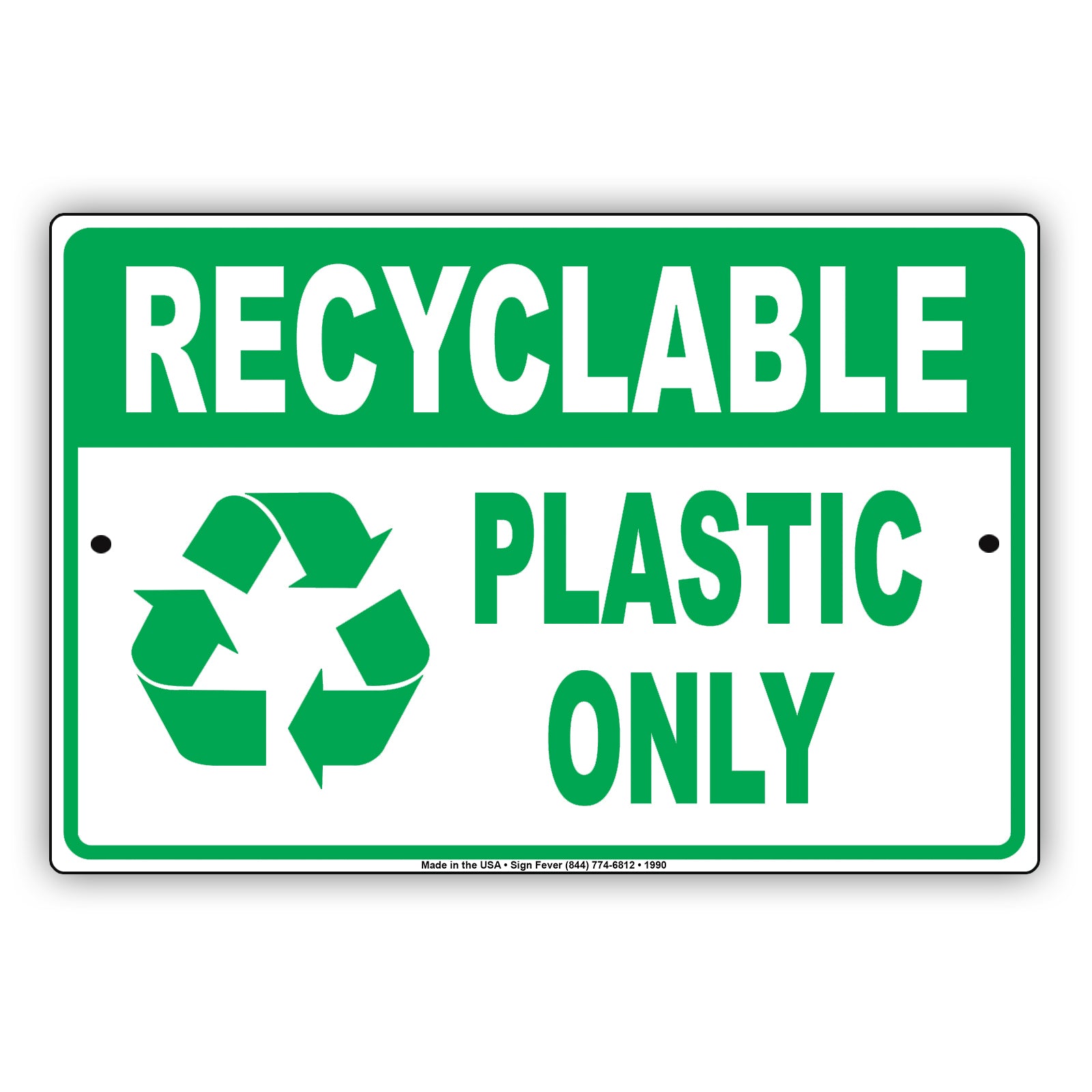 Recyclable Plastic Only Environmental Friendly Recycle Bin Restrictions Alert Caution Aluminum