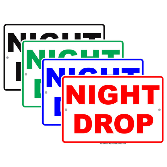 Night Drop Commercial Car Dealership Key Drop Boxes Alert Notice Aluminum