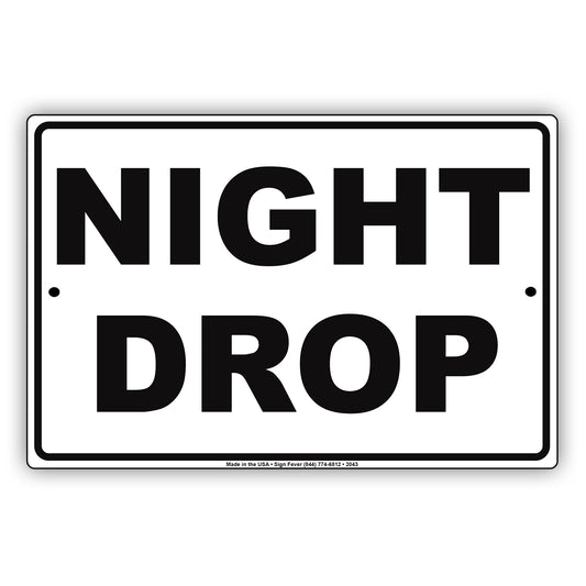Night Drop Commercial Car Dealership Key Drop Boxes Alert Notice Aluminum