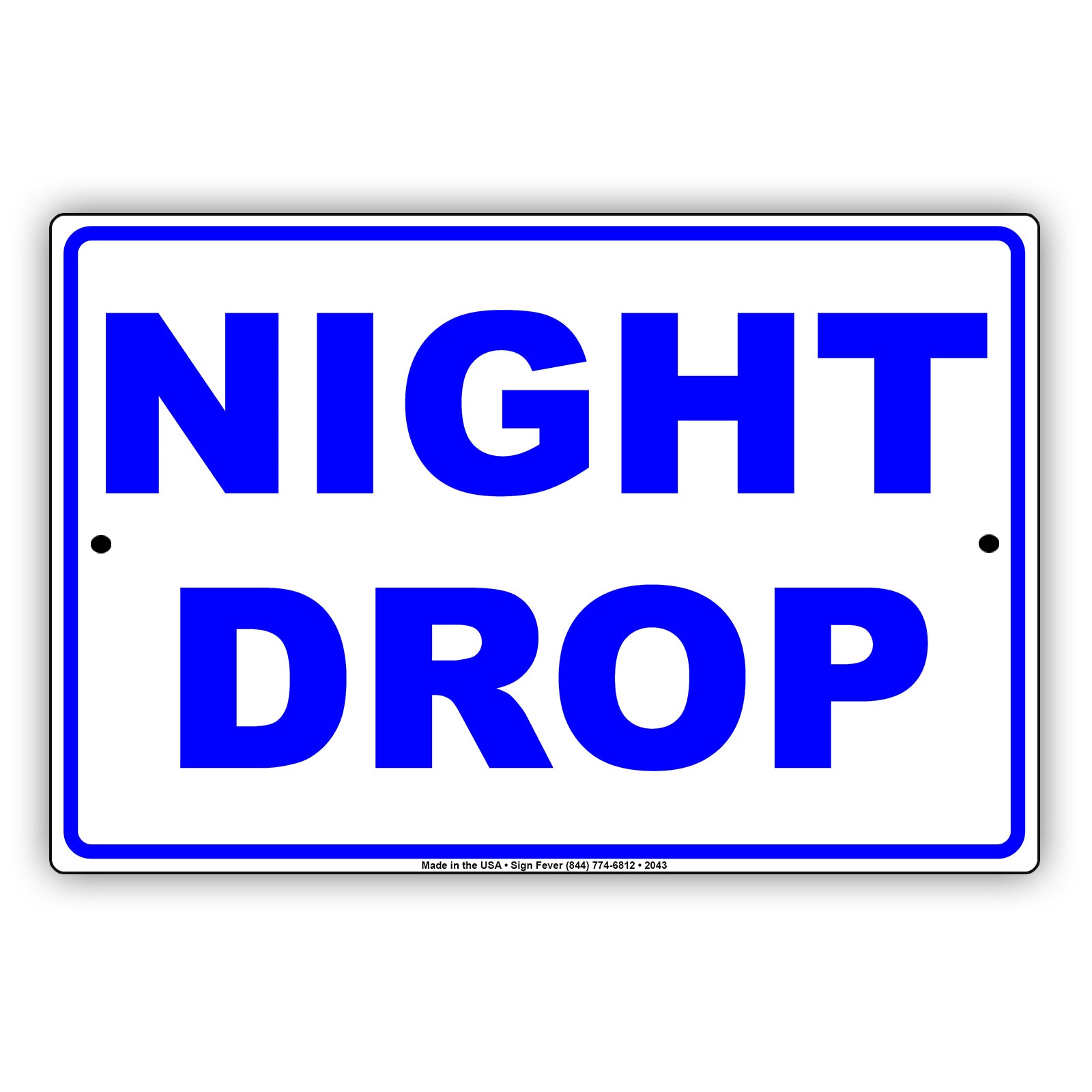 Night Drop Commercial Car Dealership Key Drop Boxes Alert Notice Aluminum