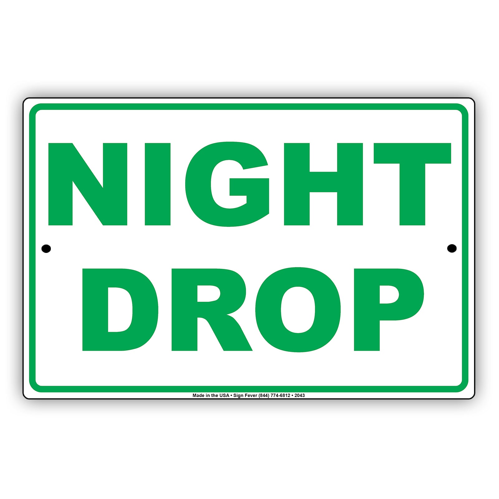 Night Drop Commercial Car Dealership Key Drop Boxes Alert Notice Aluminum