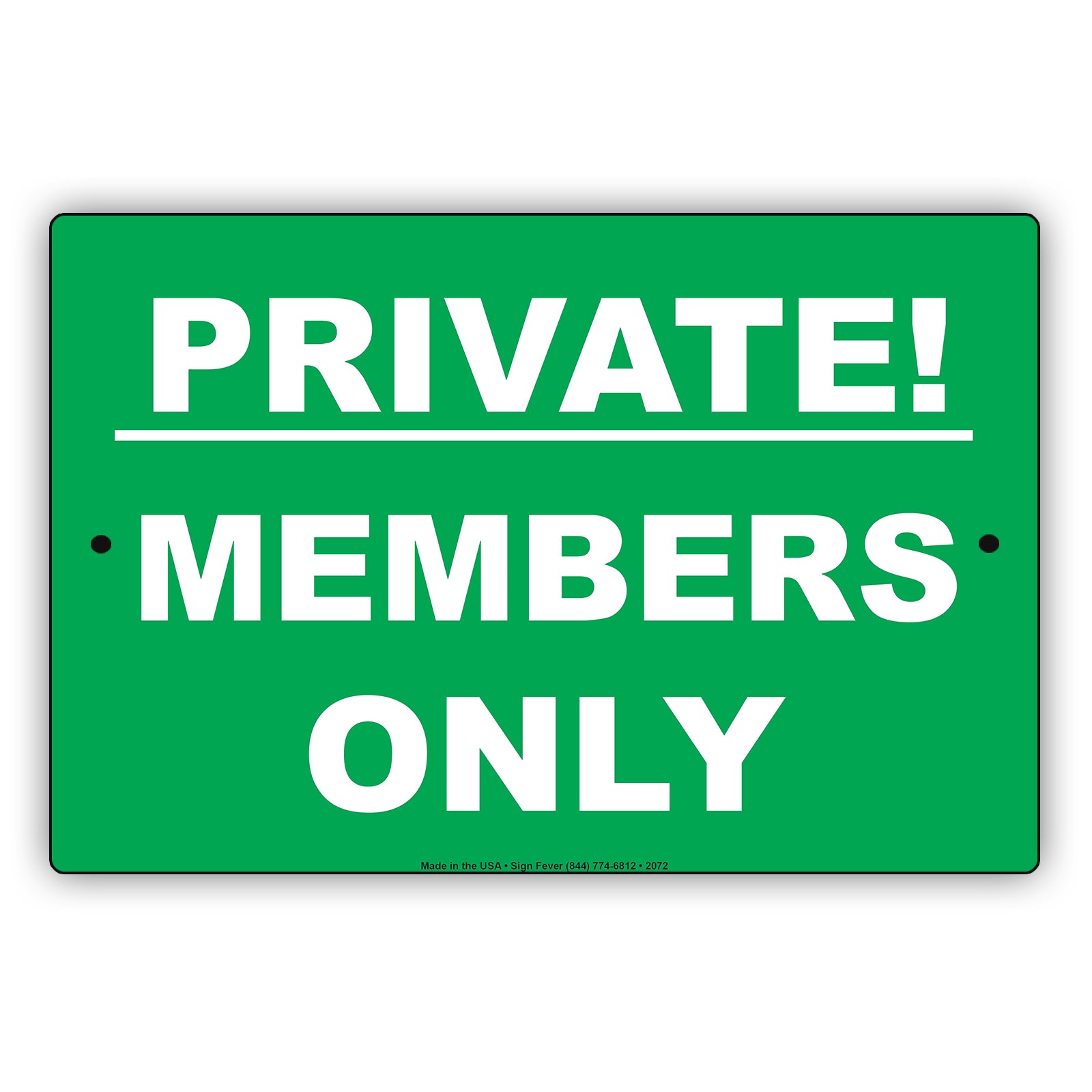Members Only Private Property Keep Out Caution Alert Warning Notice Aluminum