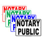Notary Public Certified Officials Alert Caution Warning Notice Aluminum