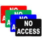 No Access Entry Admission Private Property Restriction Caution Warning Notice Aluminum