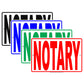 Notary Certified Officials Alert Caution Warning Notice Aluminum