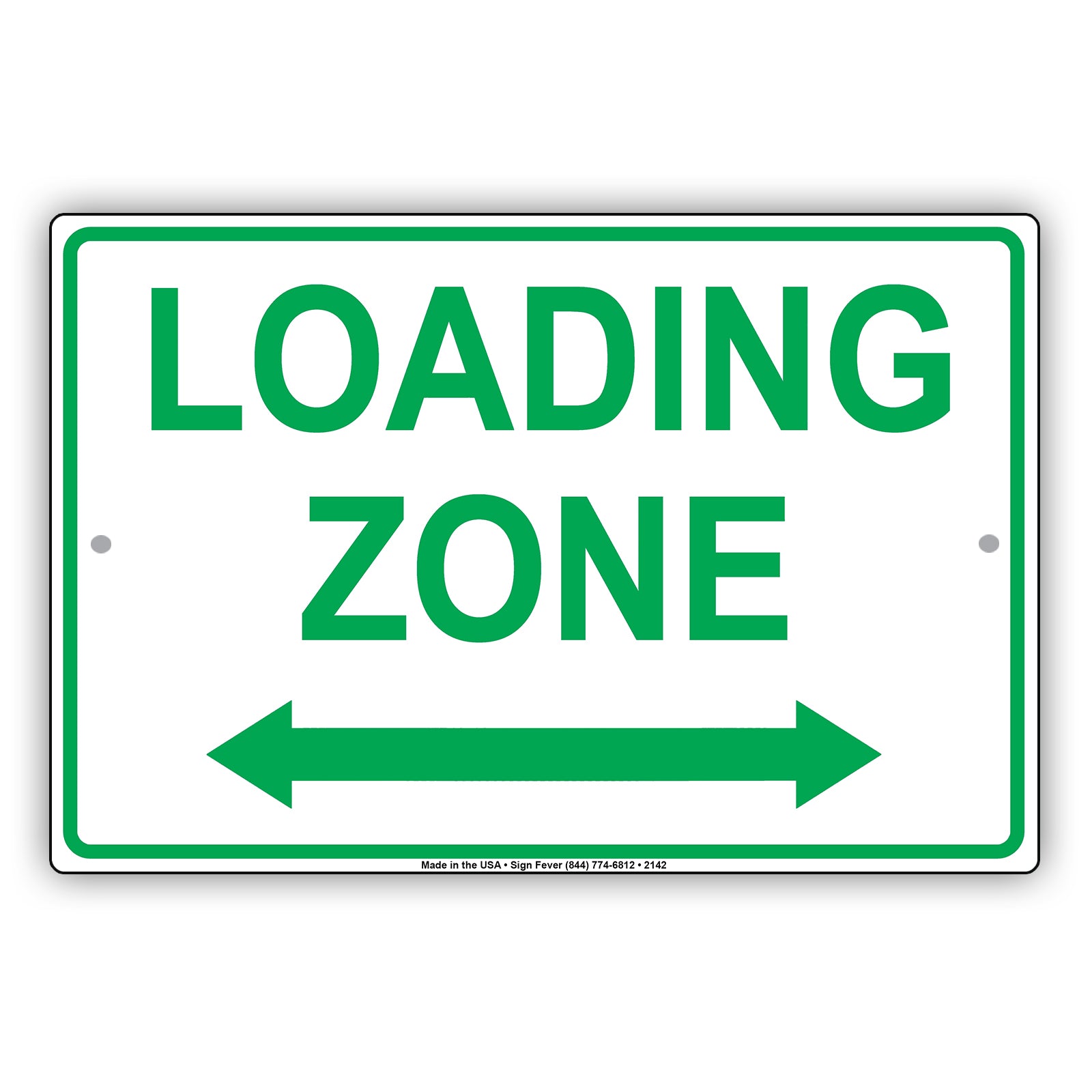 Loading Zone Here Do Not Block Restriction Alert Caution Warning Notice Aluminum