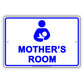 Mother's Room With Graphic Breastfeeding Alert Caution Warning Notice Aluminum