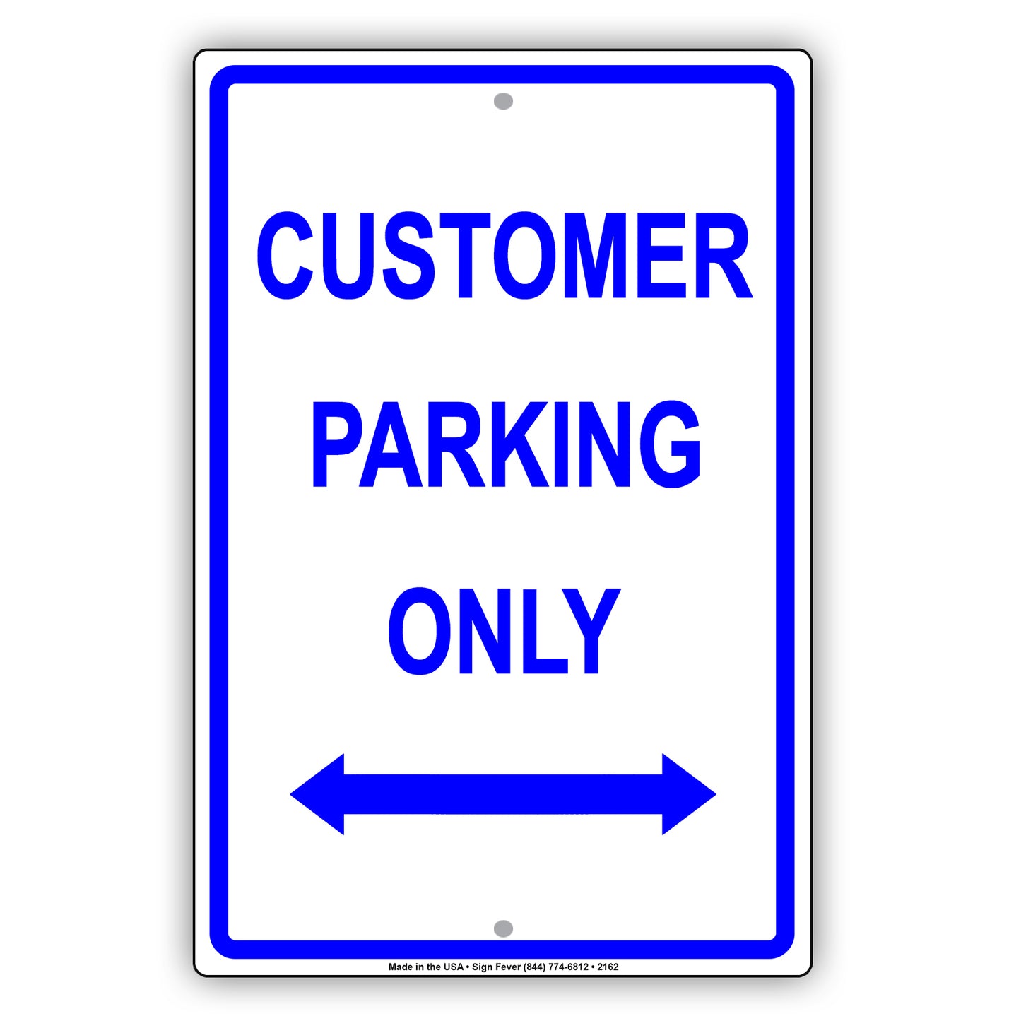 Customer Parking Only Reserved Alert Caution Warning Notice Aluminum