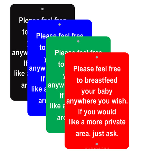 Please Feel Free To Breastfeed Your Baby Anywhere You Wish If You Would Like More Notice Aluminum