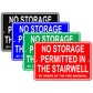 No Storage Permitted In The Stairwell By The Order Of The Fire Marshall Safety Alert Aluminum