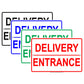Delivery Entrance Shipping And Receiving Loading Zone Alert Caution Warning Notice Aluminum