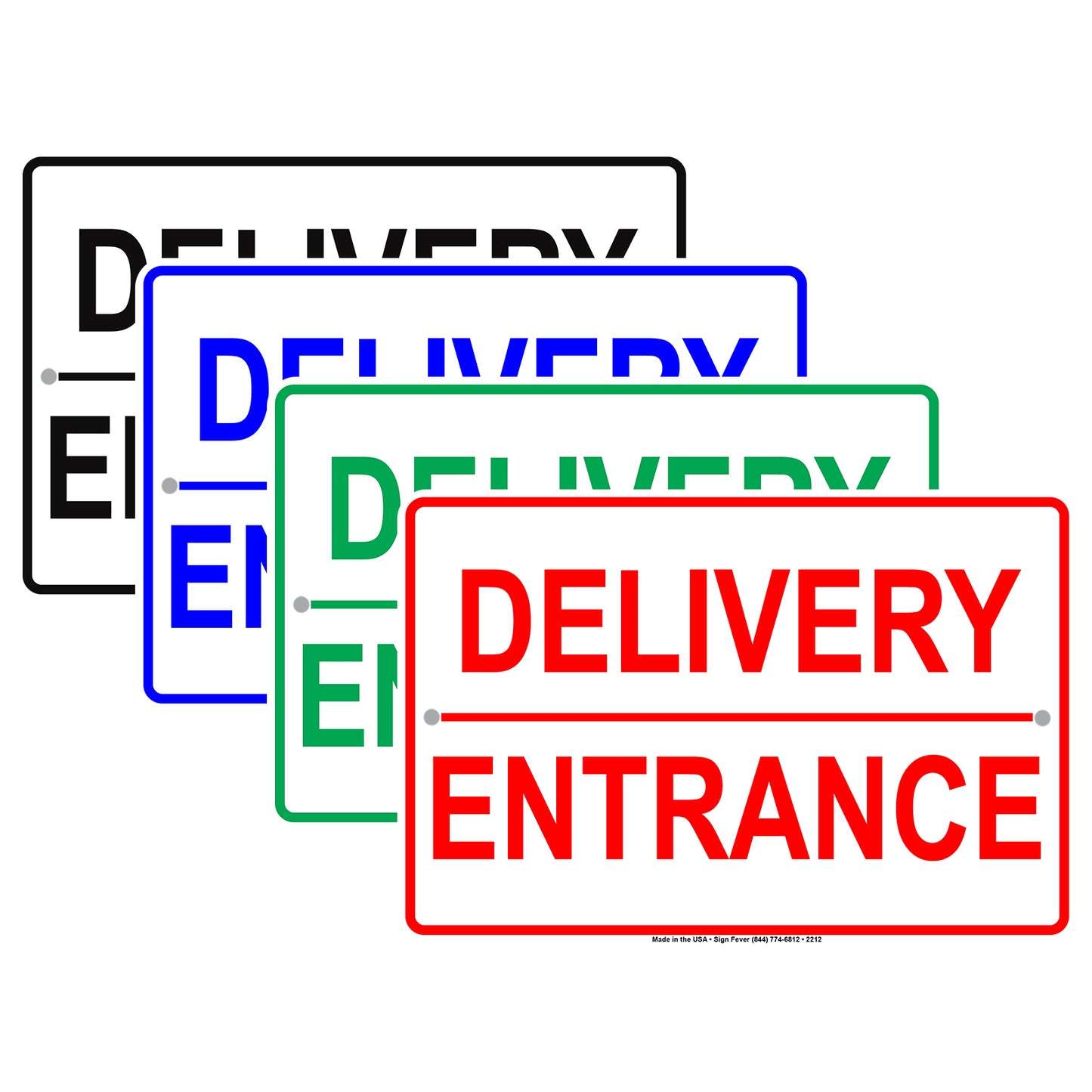 Delivery Entrance Shipping And Receiving Loading Zone Alert Caution Warning Notice Aluminum