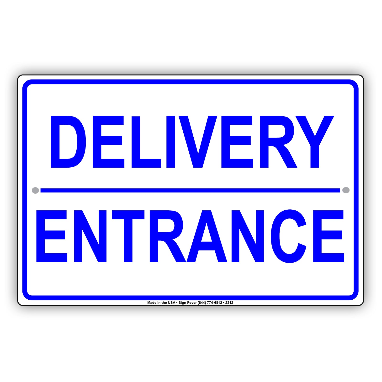 Delivery Entrance Shipping And Receiving Loading Zone Alert Caution Warning Notice Aluminum