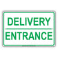 Delivery Entrance Shipping And Receiving Loading Zone Alert Caution Warning Notice Aluminum