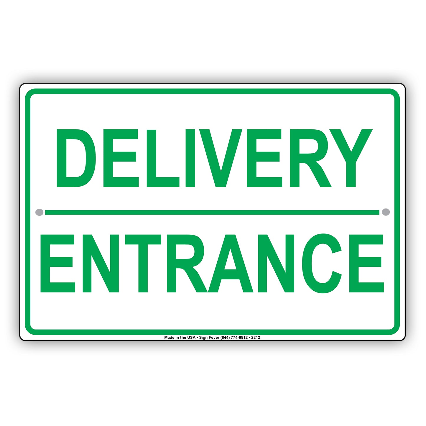 Delivery Entrance Shipping And Receiving Loading Zone Alert Caution Warning Notice Aluminum