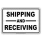 Shipping And Receiving Mail Drop Off Pick Up Dedicated Area Alert Caution Warning Notice Aluminum