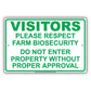 Visitors Please Respect Farm Biosecurity Please Do Not Enter Without Proper Approval Aluminum