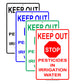 Keep Out Stop Pesticides In Irrigation Water Epa Safety Alert Caution Warning Notice Aluminum
