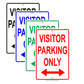 Visitor Parking Only Reserved Spot Alert Caution Warning Notice Aluminum
