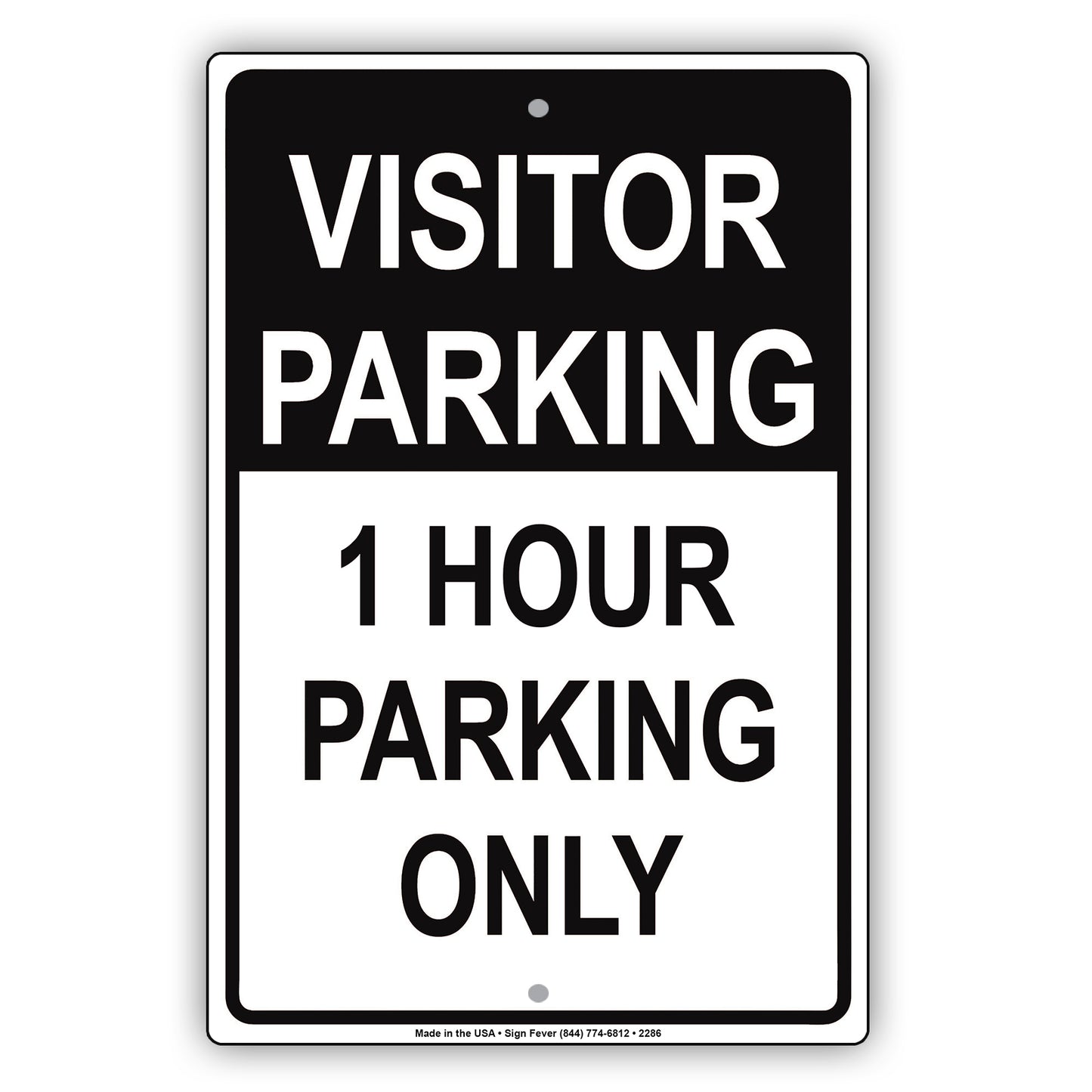 Visitor Time Limit Parking Only Sign