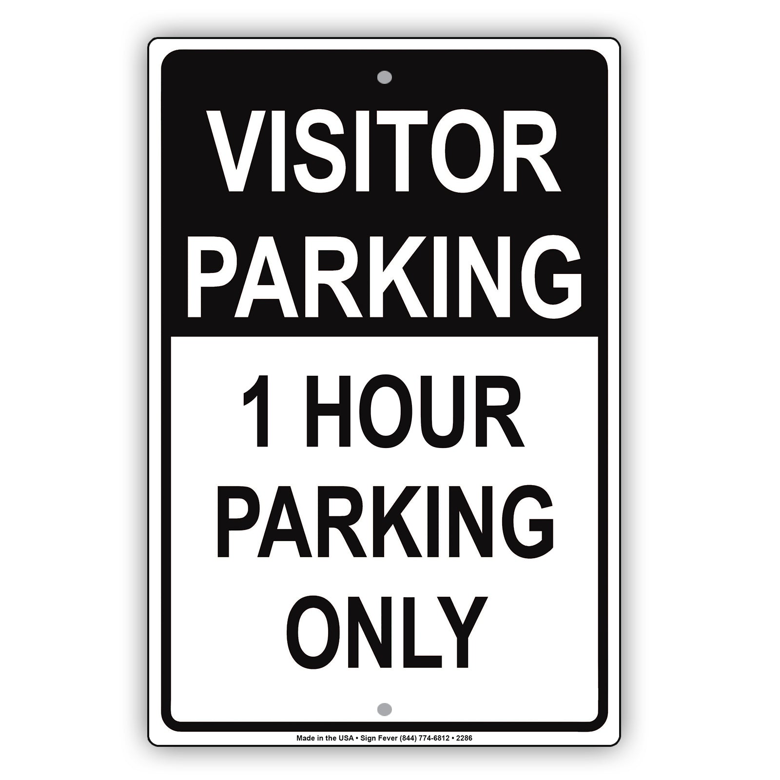 Visitor Time Limit Parking Only Sign