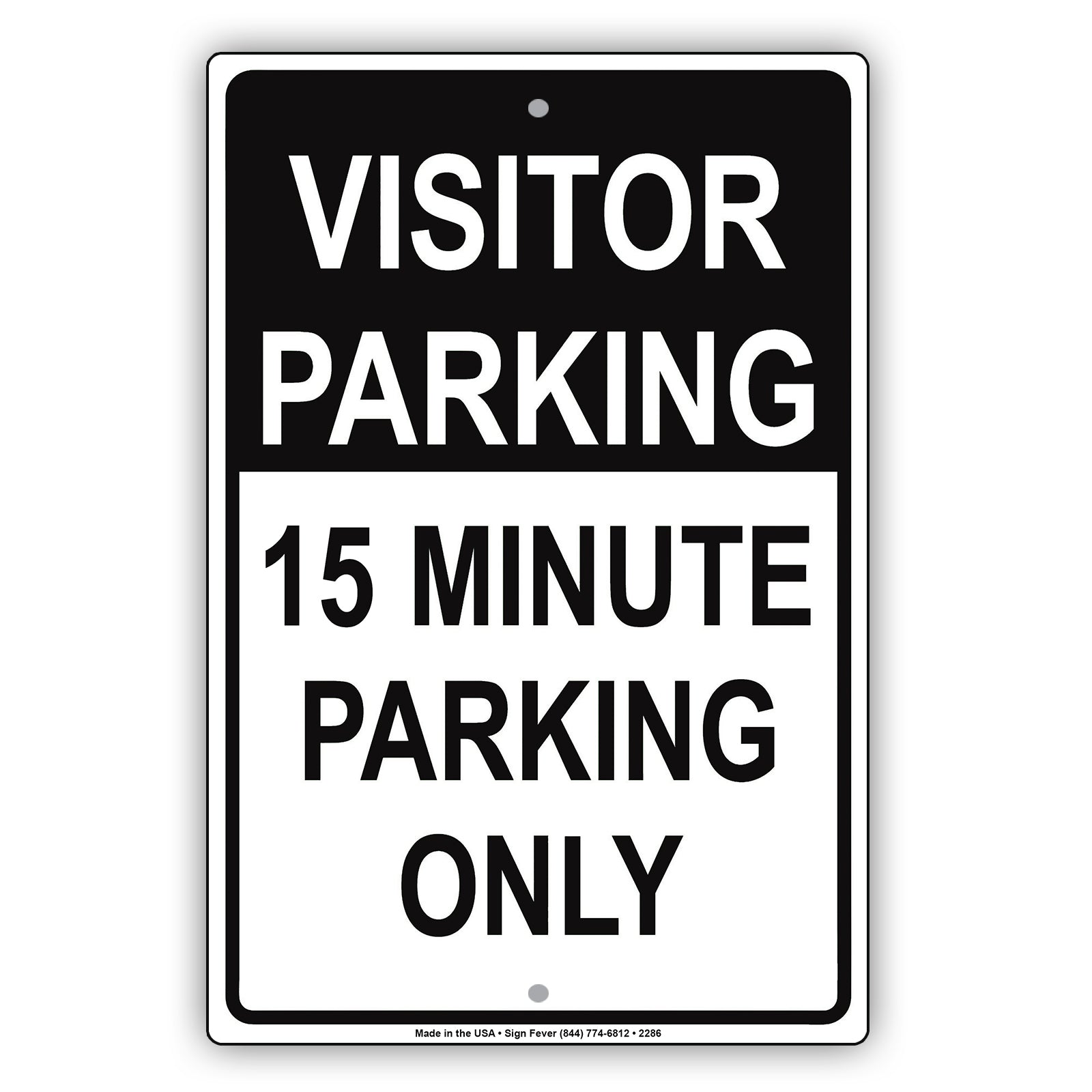 Visitor Time Limit Parking Only Sign