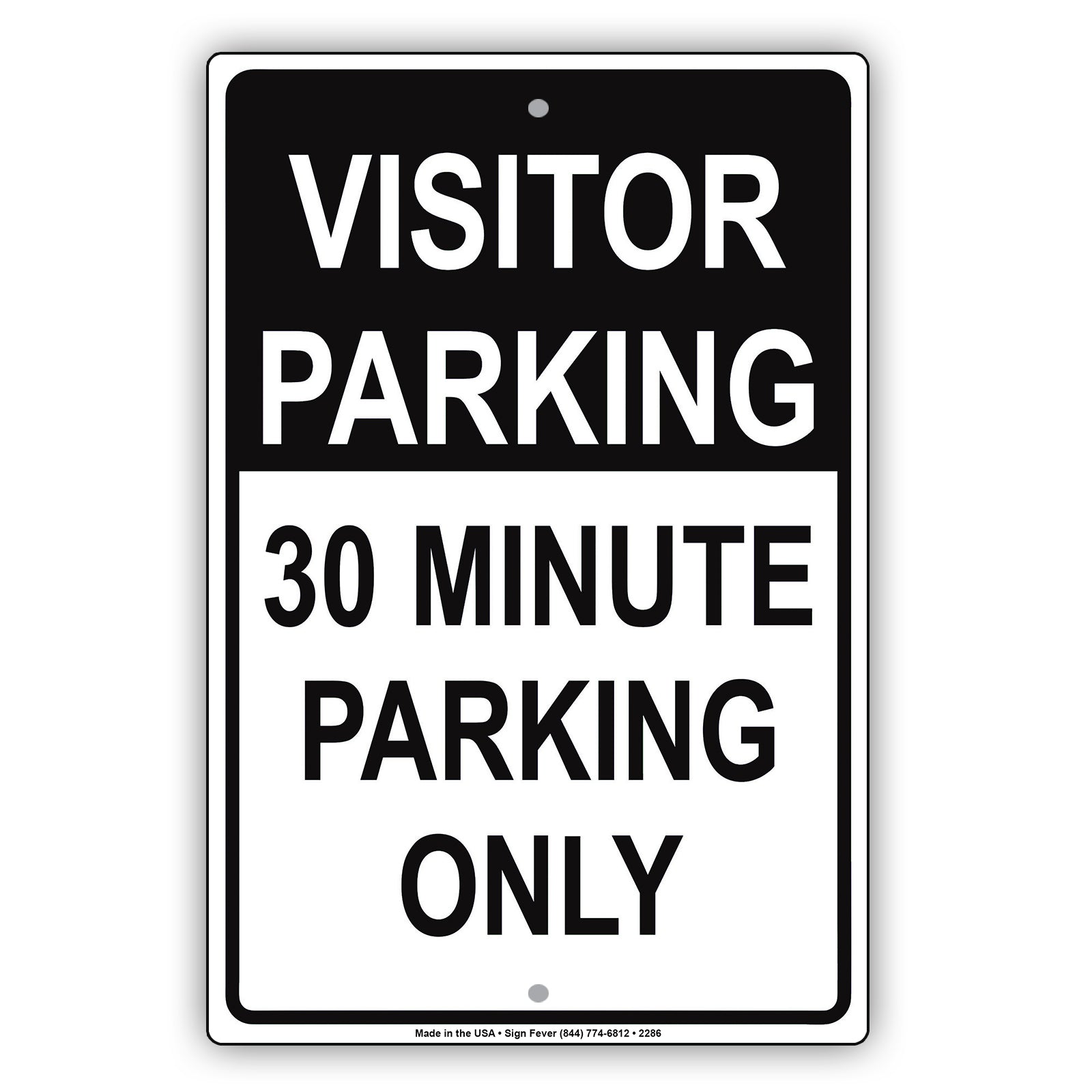 Visitor Time Limit Parking Only Sign