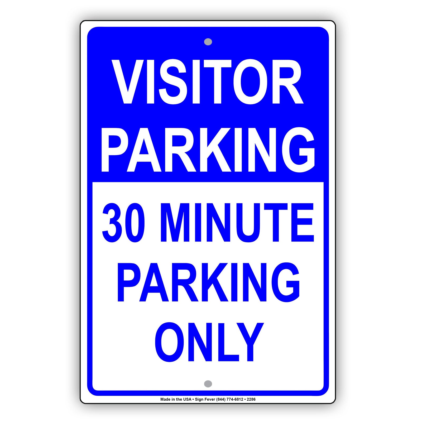 Visitor Time Limit Parking Only Sign