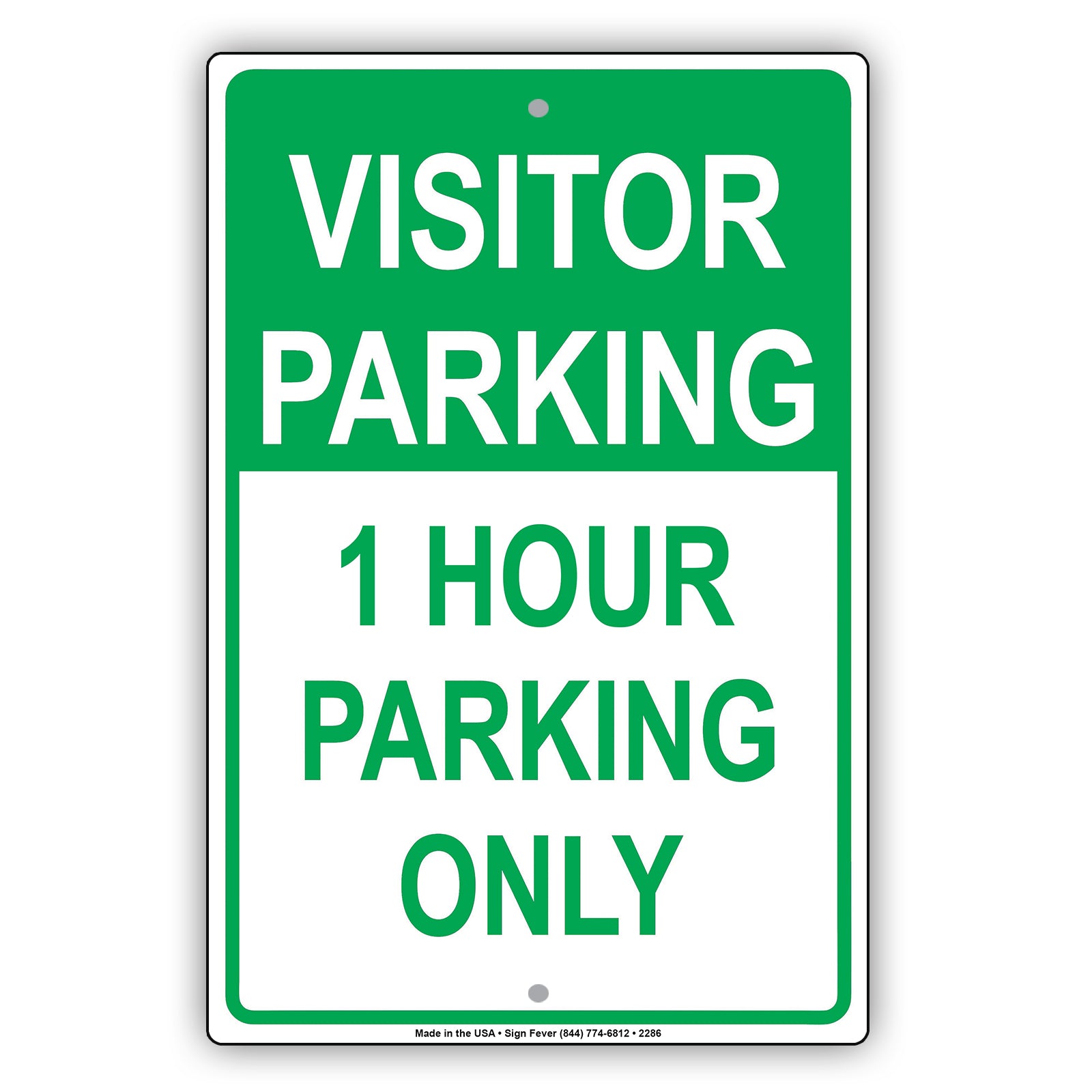 Visitor Time Limit Parking Only Sign