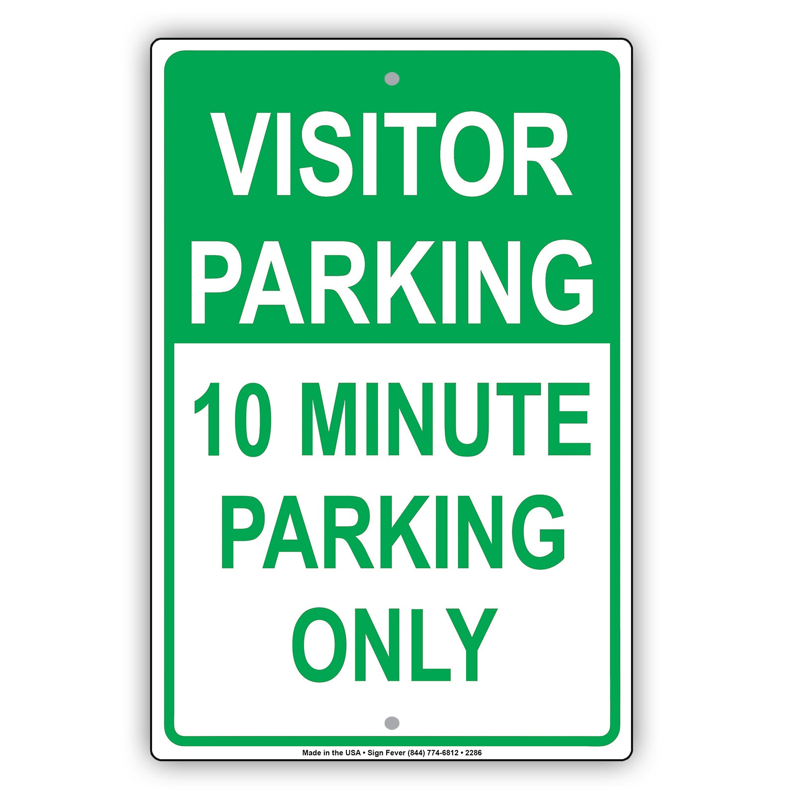Visitor Time Limit Parking Only Sign