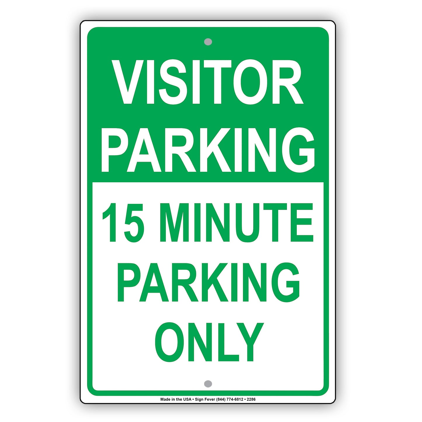 Visitor Time Limit Parking Only Sign