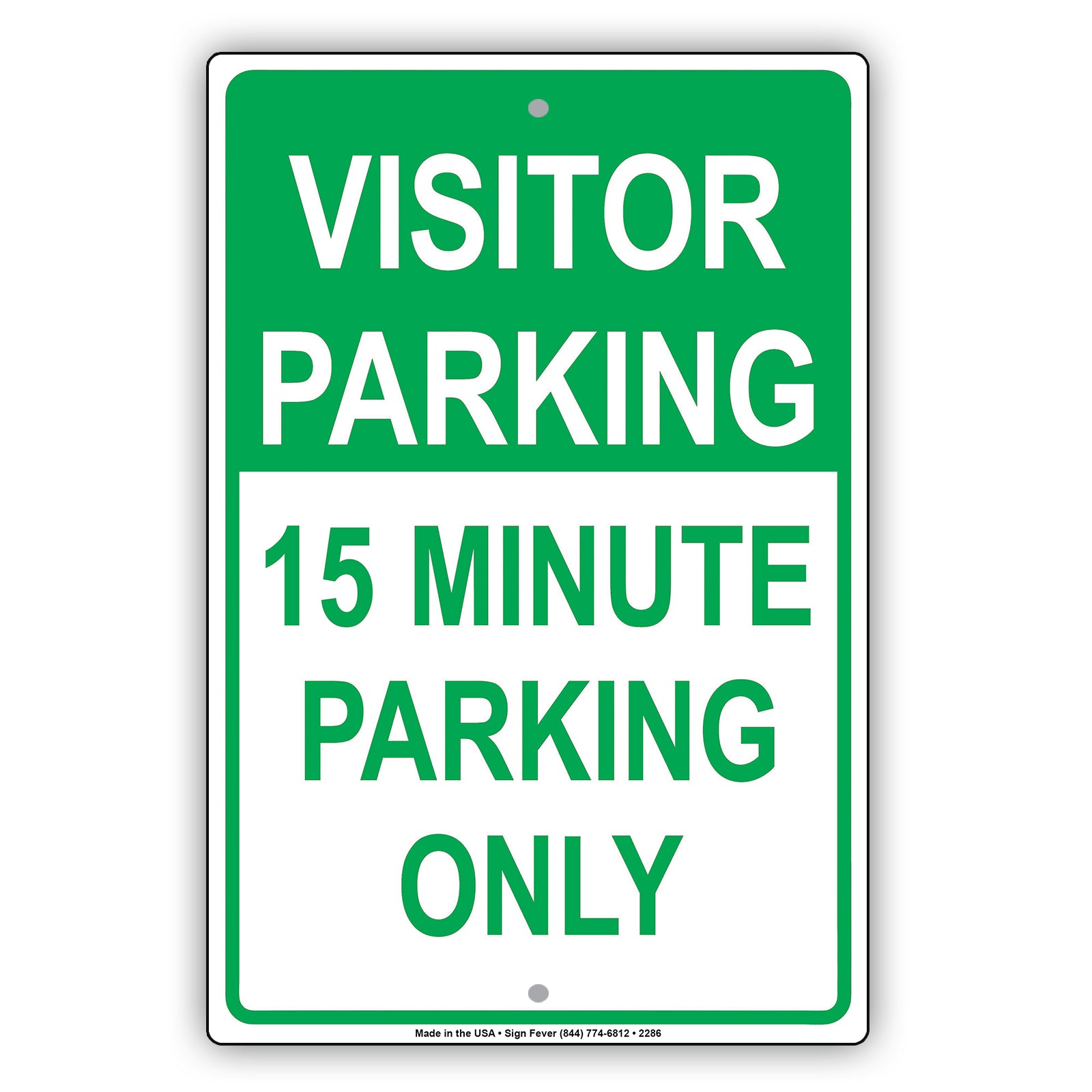 Visitor Time Limit Parking Only Sign