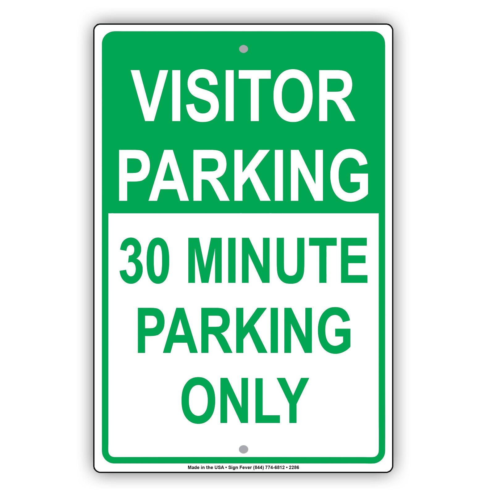 Visitor Time Limit Parking Only Sign