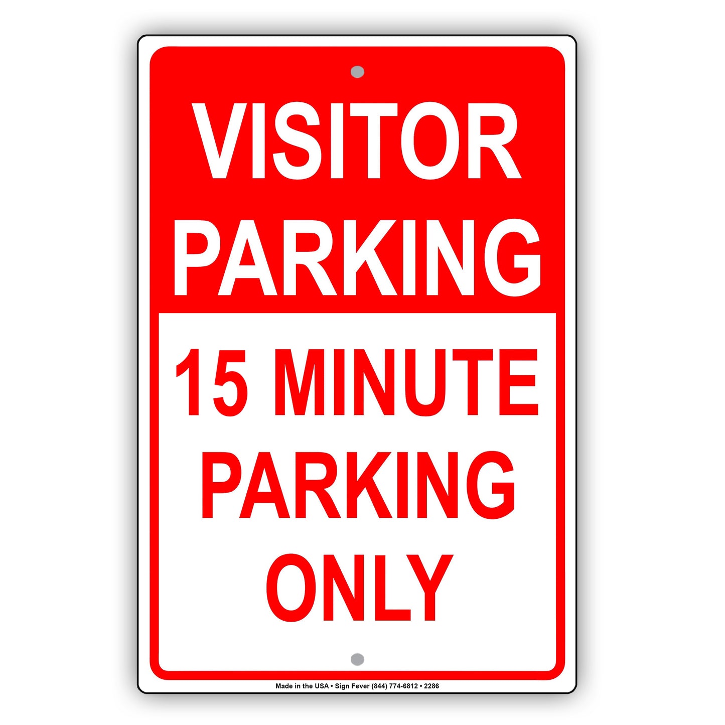 Visitor Time Limit Parking Only Sign