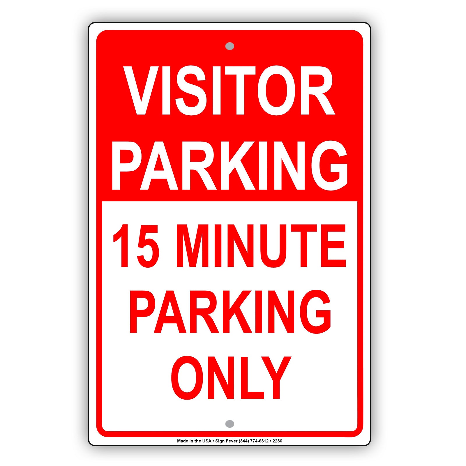 Visitor Time Limit Parking Only Sign