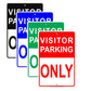 Visitor Parking Only Reserved Spot Alert Caution Warning Notice Aluminum Metal Sign