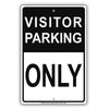 Visitor Parking Only Reserved Spot Alert Caution Warning Notice Aluminum Metal Sign