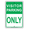 Visitor Parking Only Reserved Spot Alert Caution Warning Notice Aluminum Metal Sign