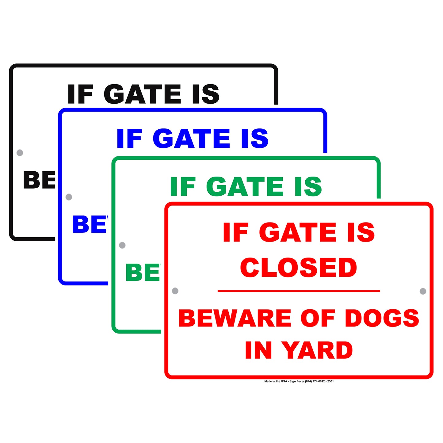If Gate Is Closed Beware Of Dogs In Yard Hilarious Epic Funny Animal Novelty Alert Notice Aluminum