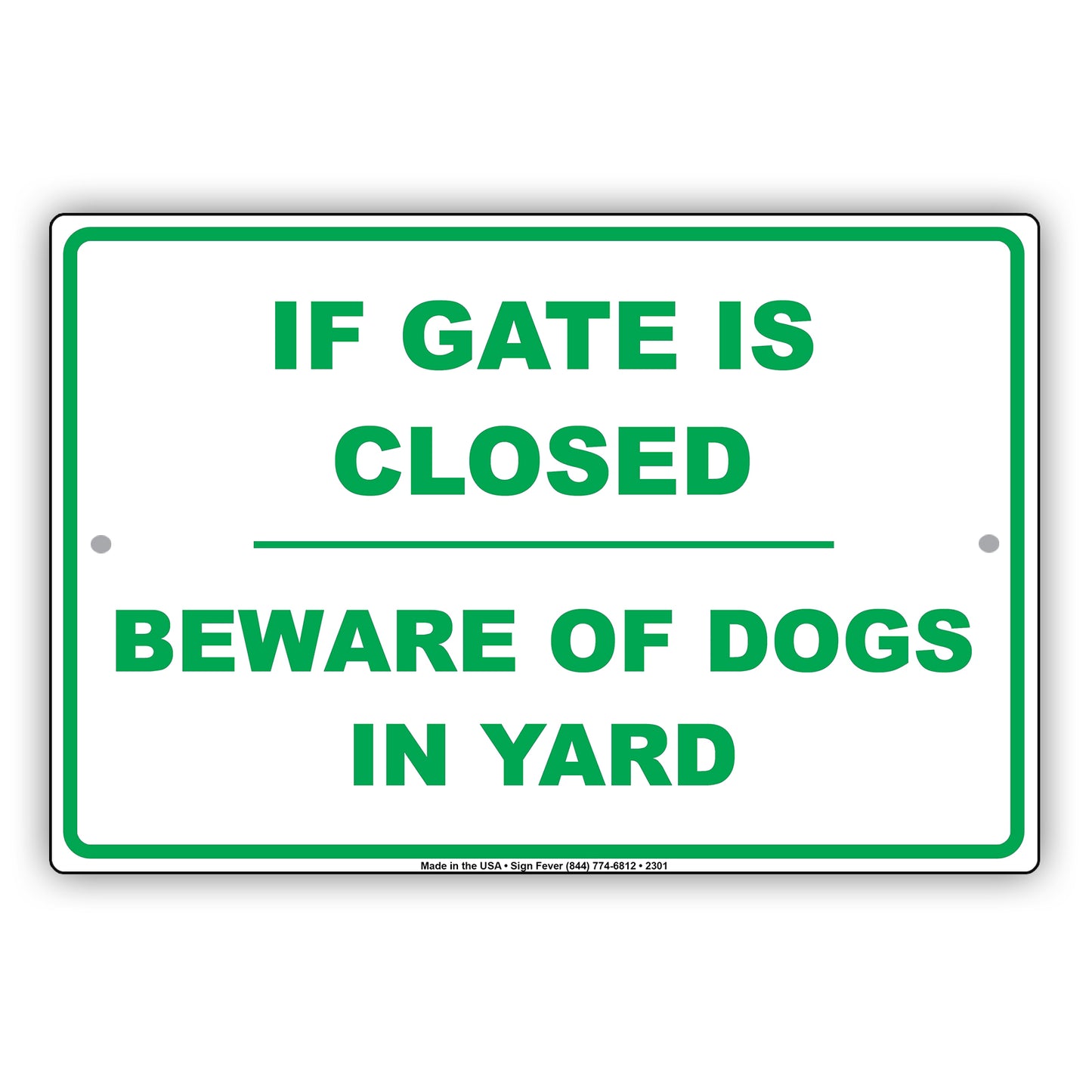 If Gate Is Closed Beware Of Dogs In Yard Hilarious Epic Funny Animal Novelty Alert Notice Aluminum