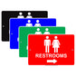 Restroom Right Please Go Away Alert Aluminum Metal Sign Plate