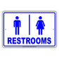 Restroom For Unix Please Go Away Alert Aluminum Metal Sign Plate