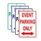 Event Parking Only Alert Aluminum Metal Sign Plate